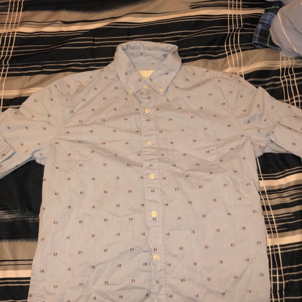 american eagle long sleeve button down